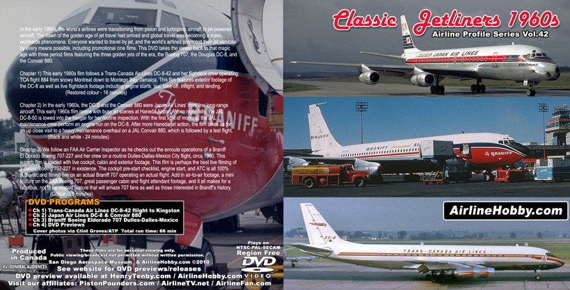 Classic Jetliners 1960s 2010 DVD