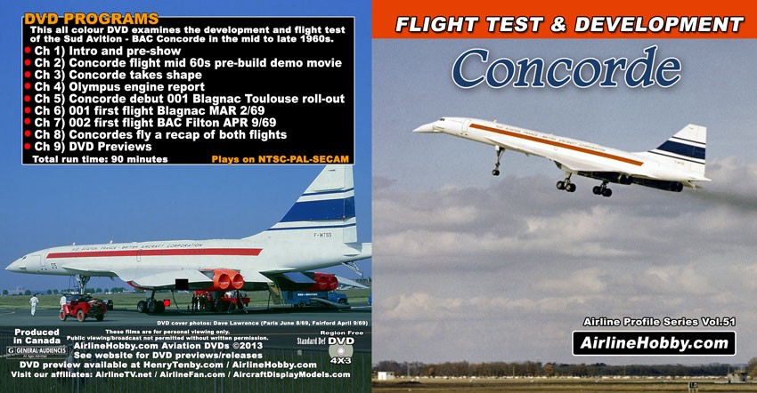 Concorde Flight Test DVD | Henry Tenby - Classic Airline DVDs ...
