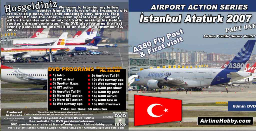Istanbul Ataturk International Airport 2007 Part One DVD