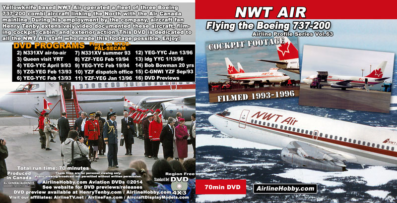 Flying the NWT Air Boeing 737-200 DVD