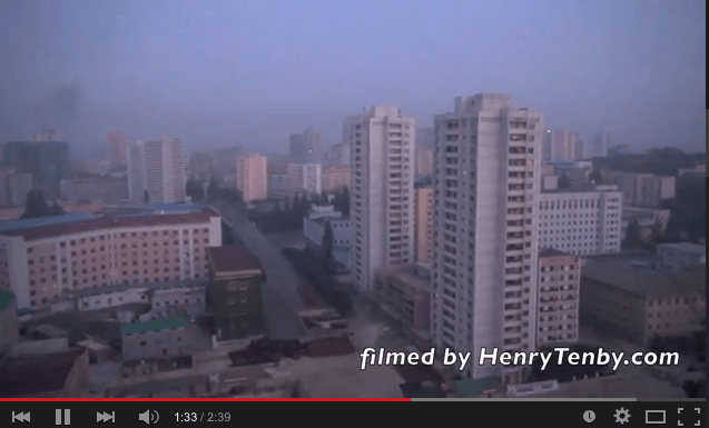Pyongyang DPRK spooky music score played 6am 11 pm Pyongyang DPRK spooky music