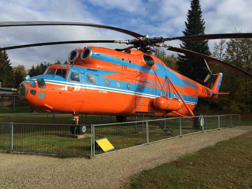 Aeroflot Mil-26 at the Hermeskeil aviation museum in Germany. When donated/acquired by the museum, the helicopter was flown by her Russian crews directly to the museum.