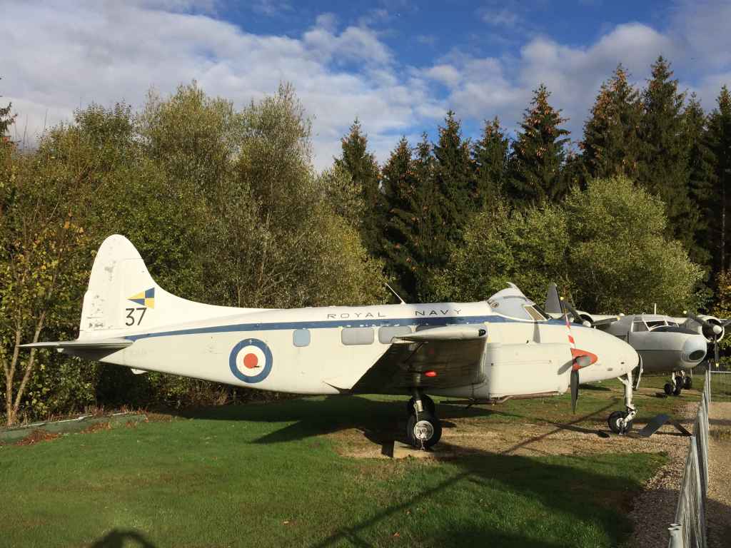 Royal Navy De Havilland Dove "Devon" at the Hermeskeil aviation museum in Germany.