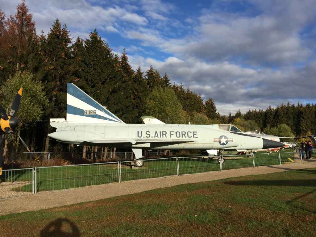 USAF Cold War beauty! The Convair F-102 Delta Dart 61125, was actually based in West Germany back in the 1960s. She now is on permanent loan from the US Air Force as a display at the Hermeskeil aviation museum in Germany.