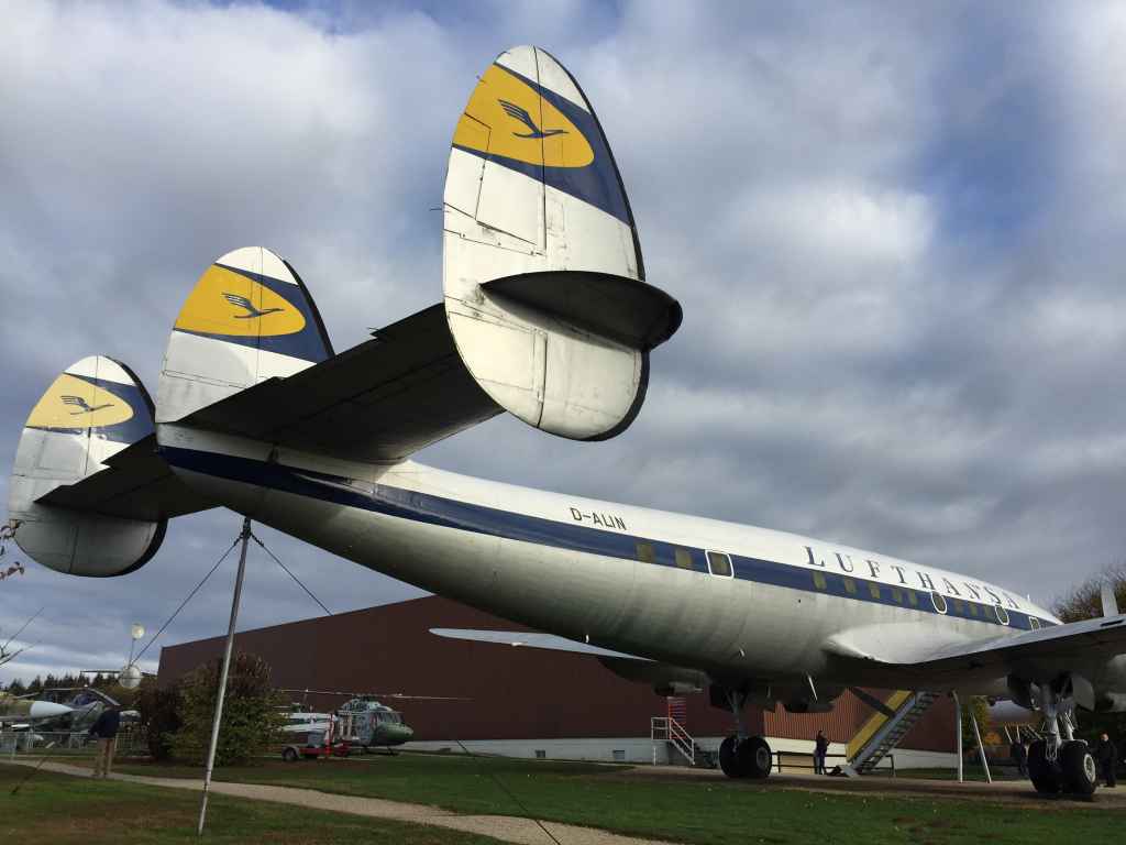 'Aint it pretty! The three fins of the Connie are pure aviation magic! Lufthansa L-1049 Super Connie D-ALIN is one of the star attractions at the Hermeskeil aviation museum in Germany.