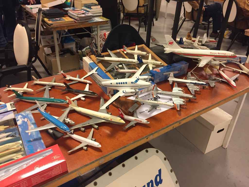 Some more modern models offered for sale at the 2019 Amsterdam Aviation Fair.