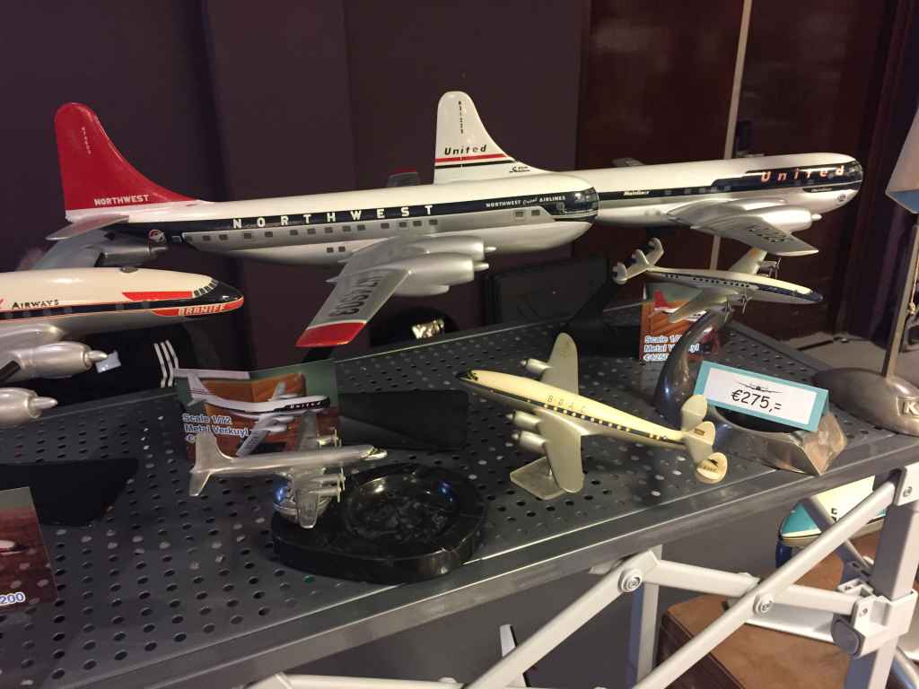 In the 1980s and early 1990s, Matthias Verkuyl produced a range of 1/72 classic propliners in metal. Two examples are these 1/72 Stratocruisers in Northwest and United liveries, each bring priced in the 1200 Euro range.