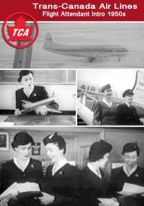 Trans Canada Airlines Flight Attendant Training on Vickers Viscounts 1950s film on JetFlix TV