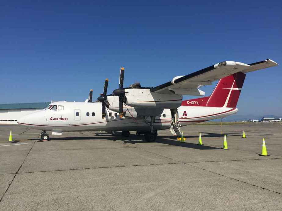 Air Tindi's Dash-7 C-GFFL was Vancouver based for the summer of 2019, operating fishing charters up the BC coast. This provided a great opportunity to charter the aircraft for our enthusiast's pleasure flight to the Abbotsford Airshow.