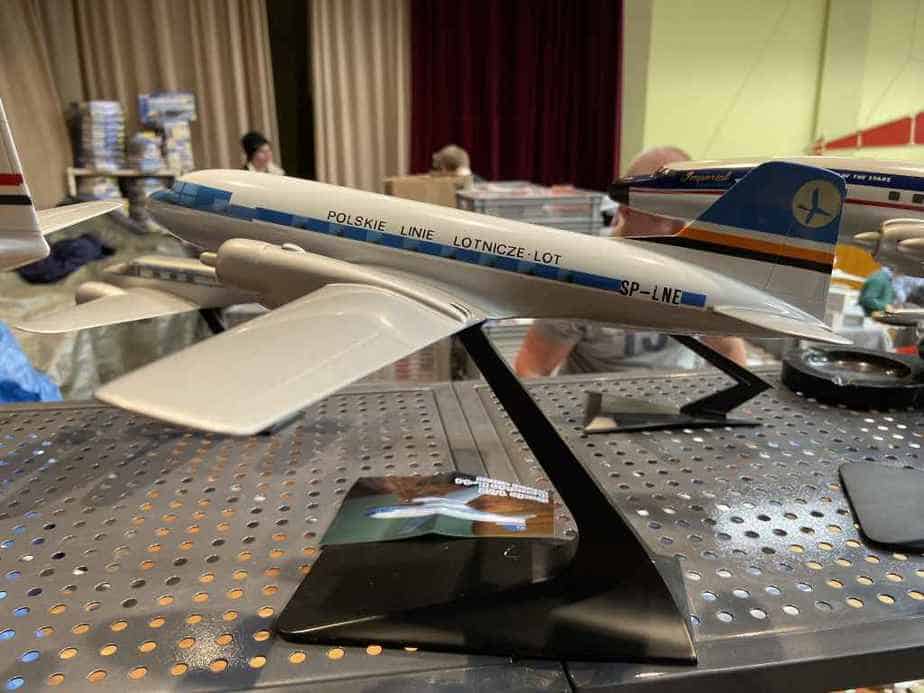 Ed van Rooijen from Amsterdam brought a fabulous selection of models for sale to the Frankfurt Schwanheim airline show in November 2019, including this fabulous LOT Polish IL-12 in 1/72 metal, priced at 900 Euros.