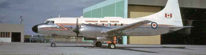 RCAF & Canadian Armed Forces Canadair CC-109 Cosmopolitan 1960s-1990s – Photo History Canadian Armed Forces Canadair CC-109 Cosmopolitan 109160 at Calgary July 1971.